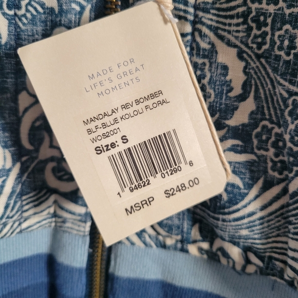 NWT Faherty Mandalay Reversible Bomber Jacket | Size S - Picture 5 of 10